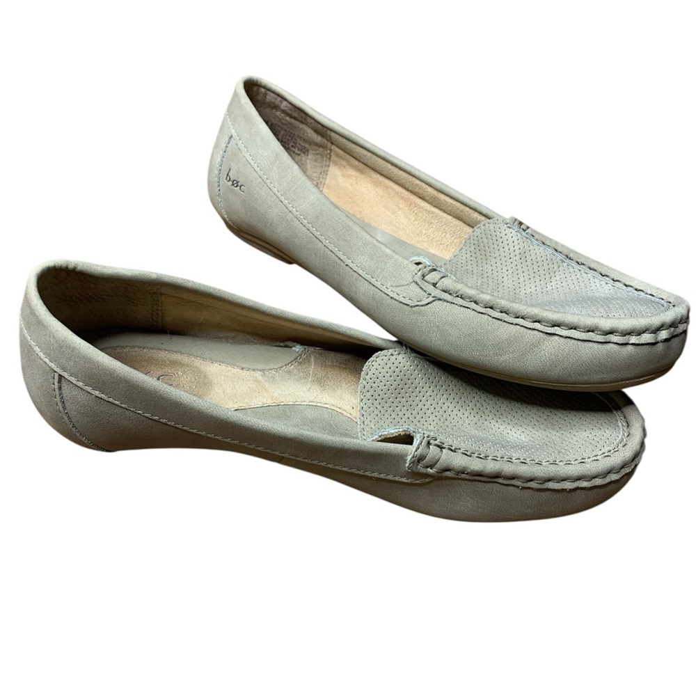 b.o.c. Born Concept Grey Perforated Comfort Loafers - Size 8M